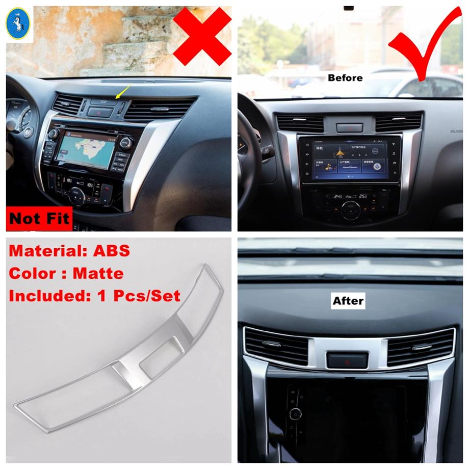 Matte Car Air AC Outlet Vent / Gear Box / Window Lift Panel Accessories Cover Trim For Nissan Navara NP300 / Terra 2017 -