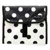 COLORFUL CANDY STYLE Diaper Pouch and Diaper Changing Pad Polka Dot Large (Clutch Type) Set, (Broadcloth/Black) B8001300-BTR