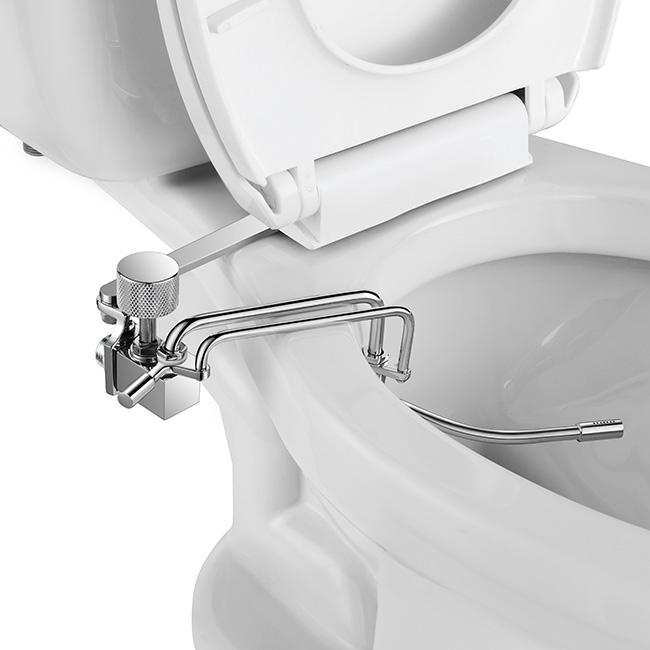 Cold Bidet Faucet Attachment for Toilet Seat Metal Adjustable Bidet Sprayer Nozzle BA02