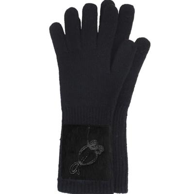 Odlyworkshop Black Fuzzy-Wuzzy Gloves