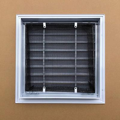 Nouvelle Grille de Ventilation Carrée en Alliage d'Aluminium Grille d'Air de Retour Blanche avec Maille Event de Pignon Murs Extérieurs
