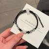 Cute Couple Bracelet Minimalist Design Cat Bracelet Fashion Rabbit Woven Bracelet  Couple Wear