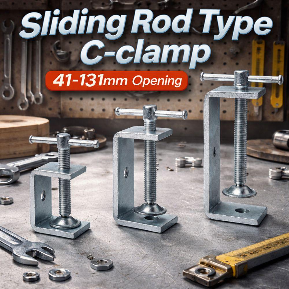 Adjustable Square Clamp Zinc Plating Fixed Holder Clip Professional C-clamp Hardware Fasteners