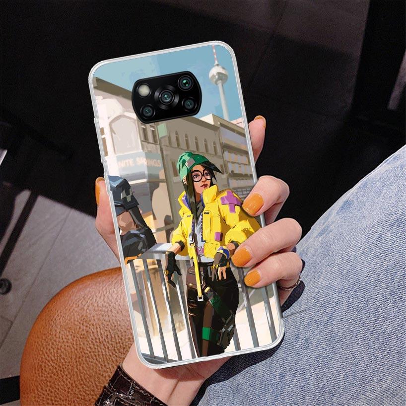 Valorant Killjoy Phone Case For Xiaomi Poco X7 X6 X5 Pro F7 Ultra Redmi 15C 15 13C 13 12C 12 10 10A 10C 9 9A 9C 9T Cover Poco X7