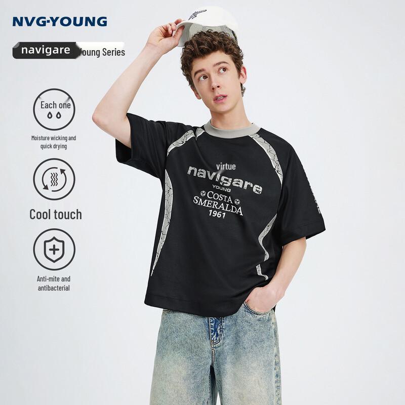 Navigare Men s Quick-Dry Round Neck T-Shirt L