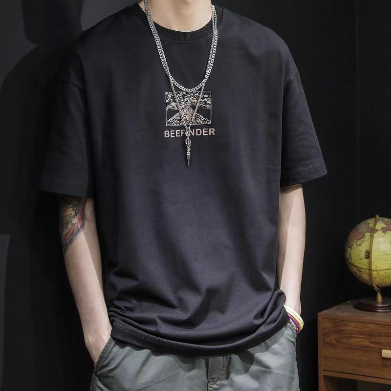 T-shirt Men's Casual Loose Versatile Top Printed