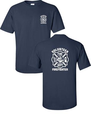 Freiwilliger Feuerwehrmann Feuerwehrmann Maltesisches Abzeichen VORNE/HINTEN Unisex T-Shirt 298