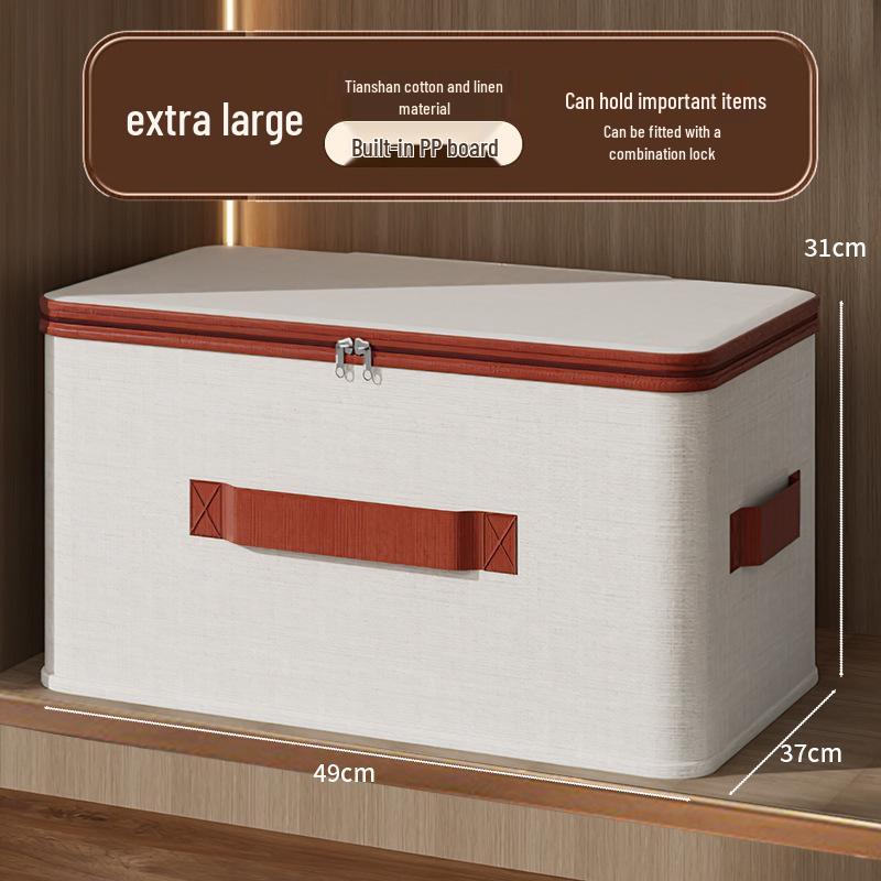 Kationisk oppbevaringsboks i mykt lokkstoff: Garderobeorganisator med stor kapasitet og lås