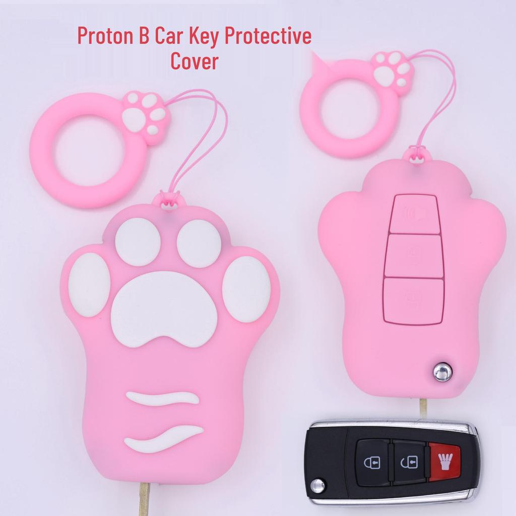 Cat Paw Cartoon Key Cover for Yamaha & Honda Motorcycles