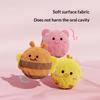Squeaky Dog Chew Toy Portable Plush Spiky Ball Interactive Pet Play Toy for Dog Travel Camping Boredom Relief Use