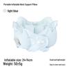 Inflatable U-shaped Travel Neck Pillow - Portable, Ergonomic, Height-Adjustable, Storable Milk Silk Design
