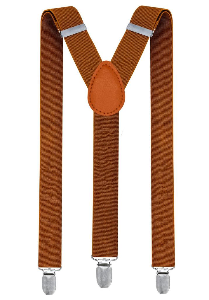Y-Shaped Adjustable Elastic Suspenders with Strong Clips for Parties