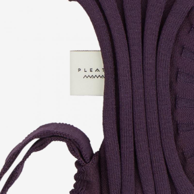 Pleatsmama Deep Purple New Bow Backpack