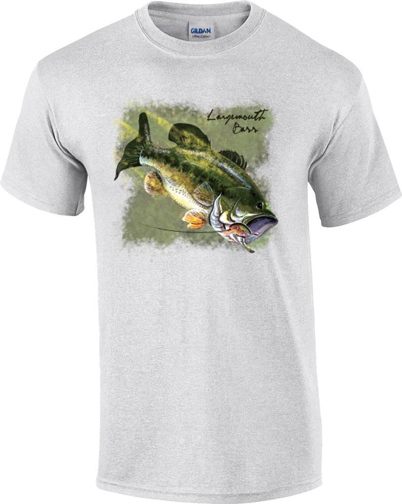 Largemouth Bass Fishing Fisherman Lure T-Shirt XXXL