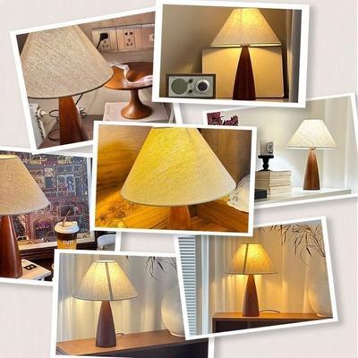 Retro Lighting Modern Vintage Table Lamp Creative Simple Atmosphere Light Decorative Fabric Lampshade Lamp Sofa Corner