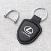 Car Logo Keychain Modeling Leather Key Ring Decorative For Fsport RX330 IS250 Ct200h RX350 IS300h ES350 GS300 GX470 LX570