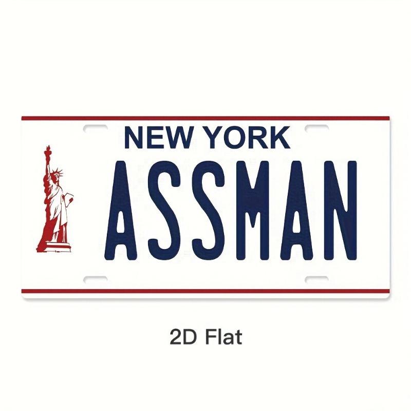 Retro Car 2D Metal Sign, Aluminum Wall Decor 15x30cm