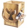 Wooden angel candle lantern MANGO 20.5 cm