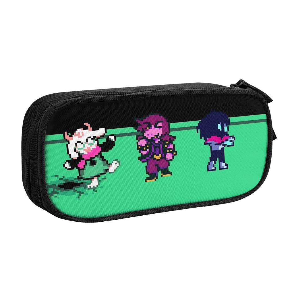 Deltarunes Susie Ralsei Kris Pencil Case Lovely Pen Box Bag Student School Supplies Gift Pencil Pouch
