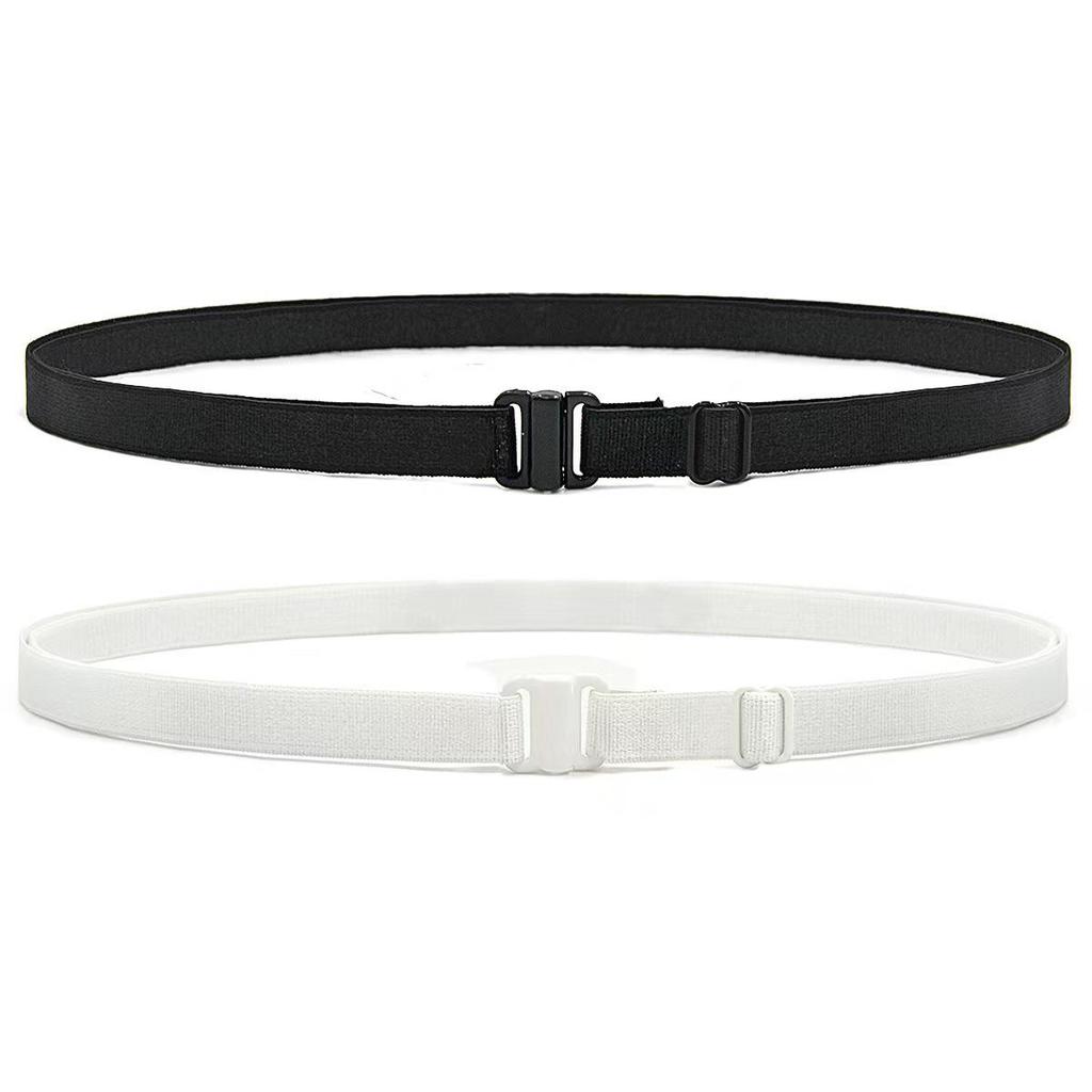 Elastic No-Slip, Anti-Wrinkle Shirt Band with Buckle