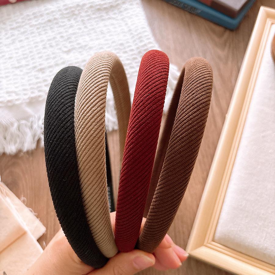 Korean Winter Simple Sponge Headband Hairbands Scrunchies Women Girls Children Hair Head Hoop Bands Accessories Headdress Headwe