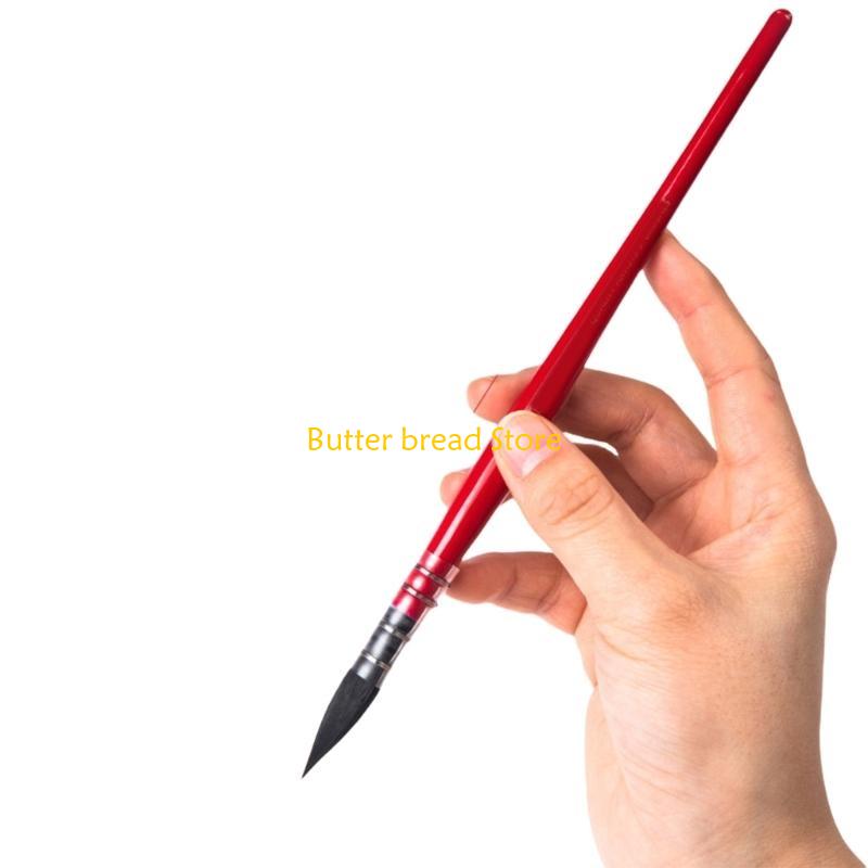 W89C Watercolor Paint Brush Nylon Bristles Paint Brush Fine Detail Paint Brush for Acrylic Gouache Oil Painting Model Drawing