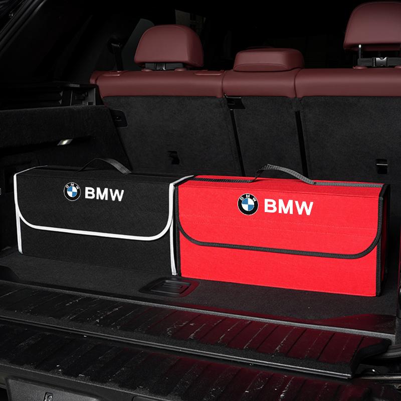Car Storage Box Organizing Bag Trunk Tools Case Auto Keychain Accessories For BMW X1 X2 X3 X5 X4 X6 X7 iX3 F20 F10 F07 E70 E46 E FH6