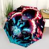 1pc Dragon Heart Auto-Folding Umbrella: Portable Tri-Fold Design with Iron Frame, Perfect for Outdoor Use, Festive Gifts, Travel, Daily Use, Suitable