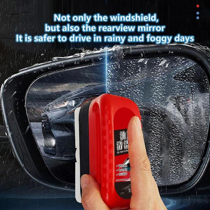 Auto-Windschutzscheiben-Ölfilm-Reinigungsbürste, 120 ml, Autoglas-Polierreiniger, Fahrzeugglas-Ölfilm-Entferner, Autozubehör