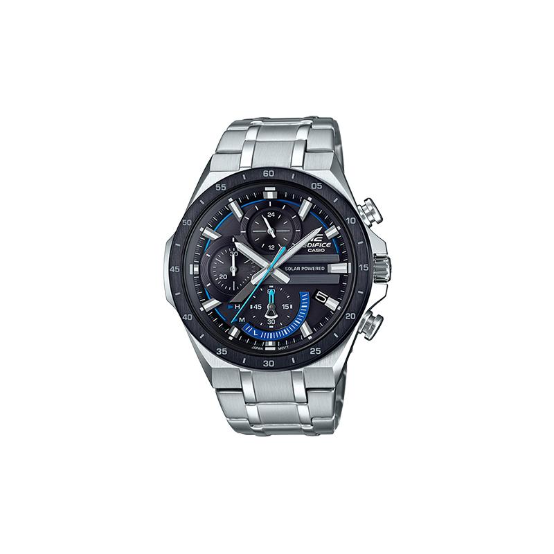 

Casio EDIFICE Fashionable Business Versatile Kinetic Design Chain Classic Three Eyes Six Pins Waterproof Quartz Movement Stainless Steel EQS-920DB-1B