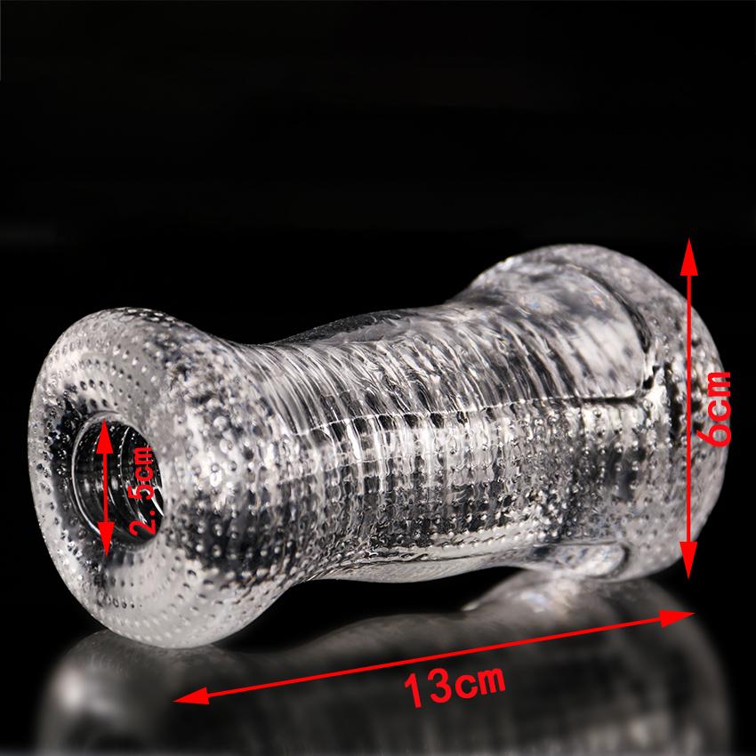 Silicone Transparent Vagina Pussy Masturbation Products Man Sex Toys Men Work Out Endurance Exercise Adult Sexual