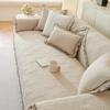 Simple Western-style Non-shrinking All-season Cotton Fabric Sofa Cushion Cover High-end Light Luxury Cotton Cushion Cover