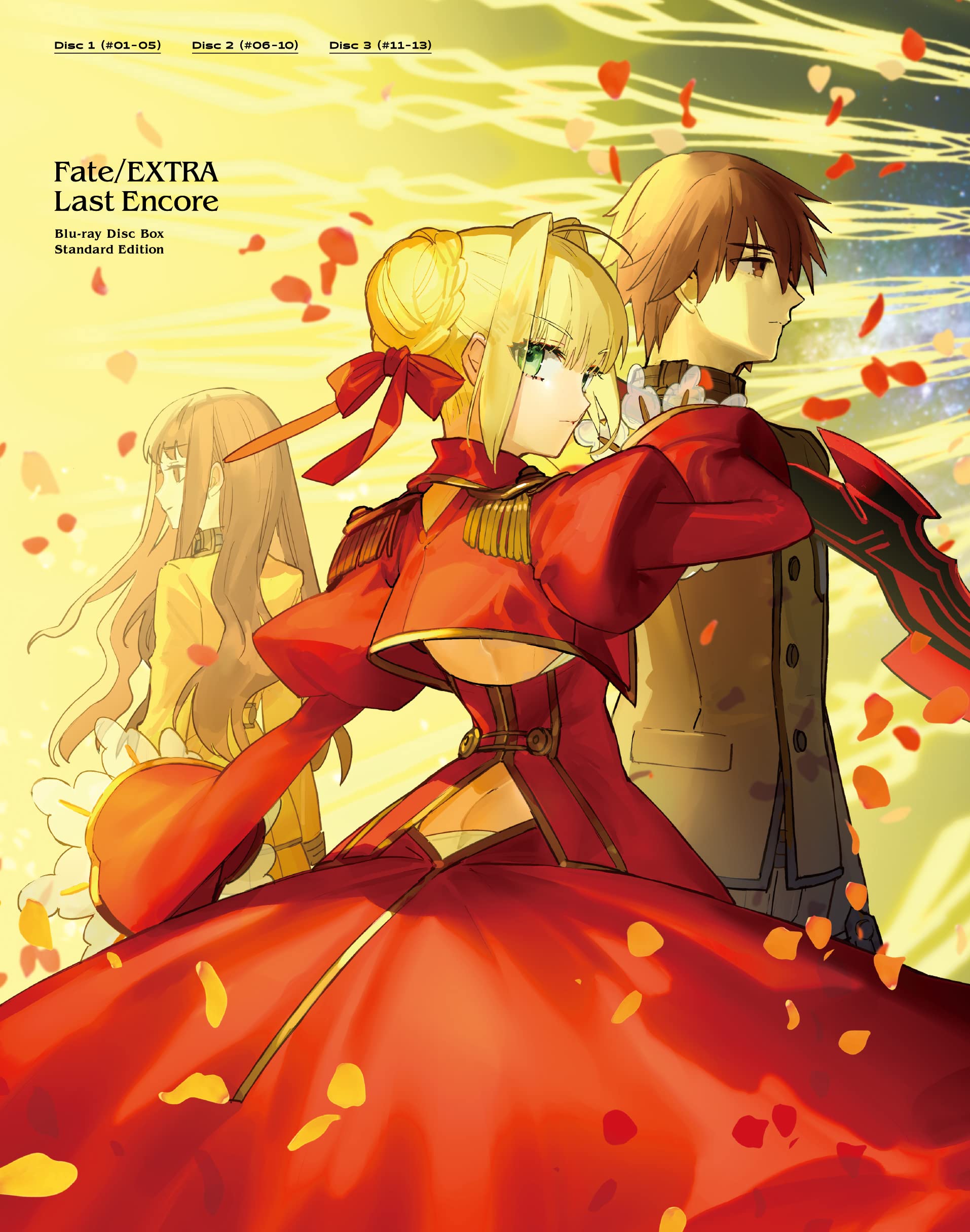 

Fate/EXTRA Last Encore Blu-ray Disc Box — Стандартное издание (13 эпизодов / 3 диска)