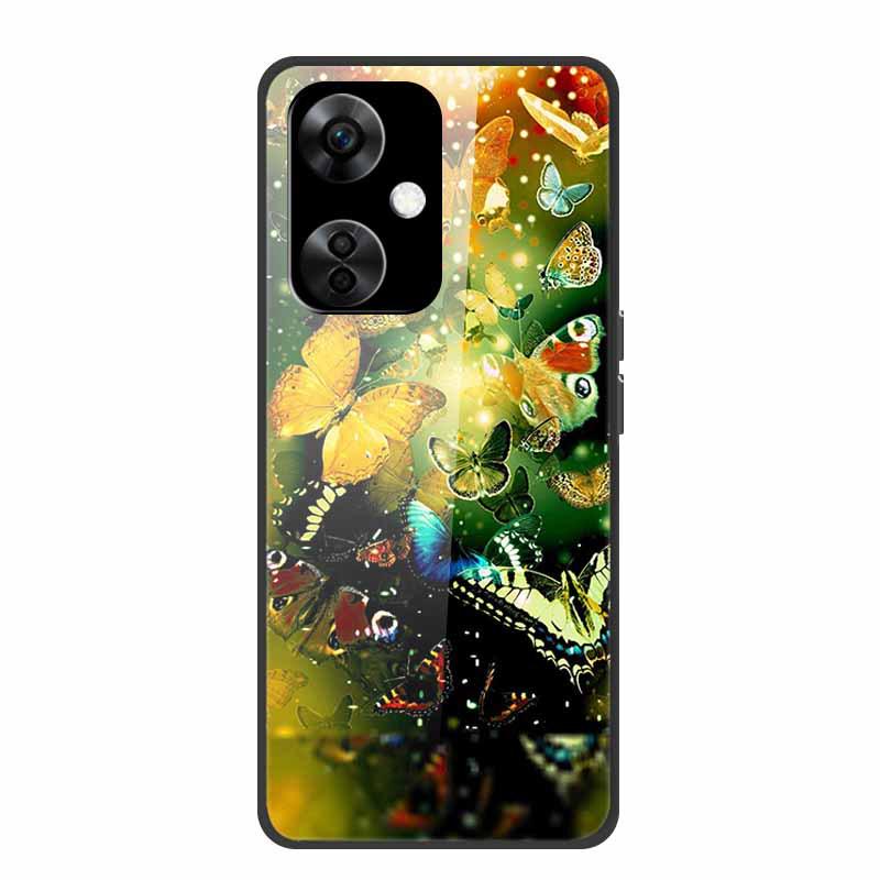 Personalisierte bunte Landschafts-Handyhülle mit gehärtetem Glas für OnePlus NORD CE 3 5G