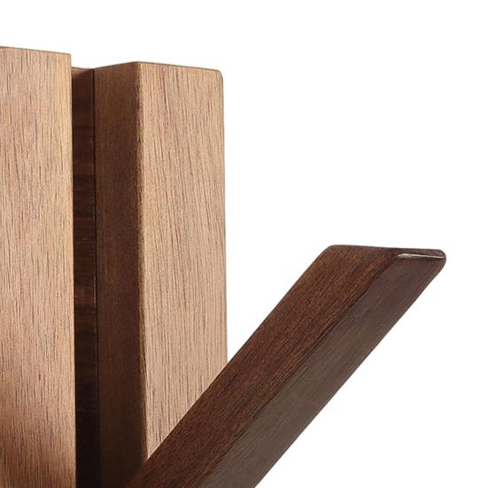 2Pcs Rustic Wall Hooks Foldable Wooden Coat Hooks Wall Mounted Heavy Duty Hangers Entryway Hooks for Hanging Bags Hats Towels