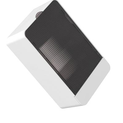 Scatola di drenaggio antipolvere con coperchio Supporto in plastica bianca da parete per viaggio, bagno, casa Porta sapone da parete Forniture