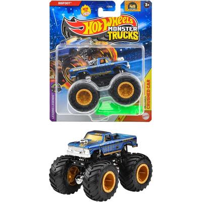 Hot Wheels Bigfoot Monster Truck 1:64 Scale Toy Vehicle Blue for Ages 3 and Up