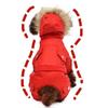 Warme Camouflage Hundemantel Jacke Vier Beine Overall Hose Bekleidung Winter wasserdichte Haustier Hundekleidung