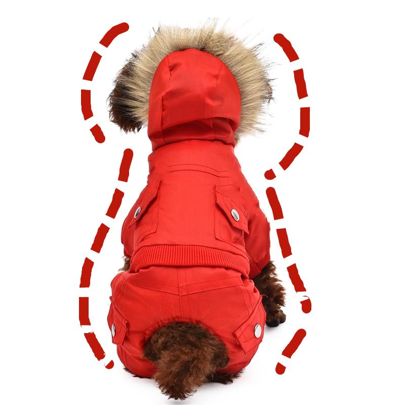 Warme Camouflage Hundemantel Jacke Vier Beine Overall Hose Bekleidung Winter wasserdichte Haustier Hundekleidung