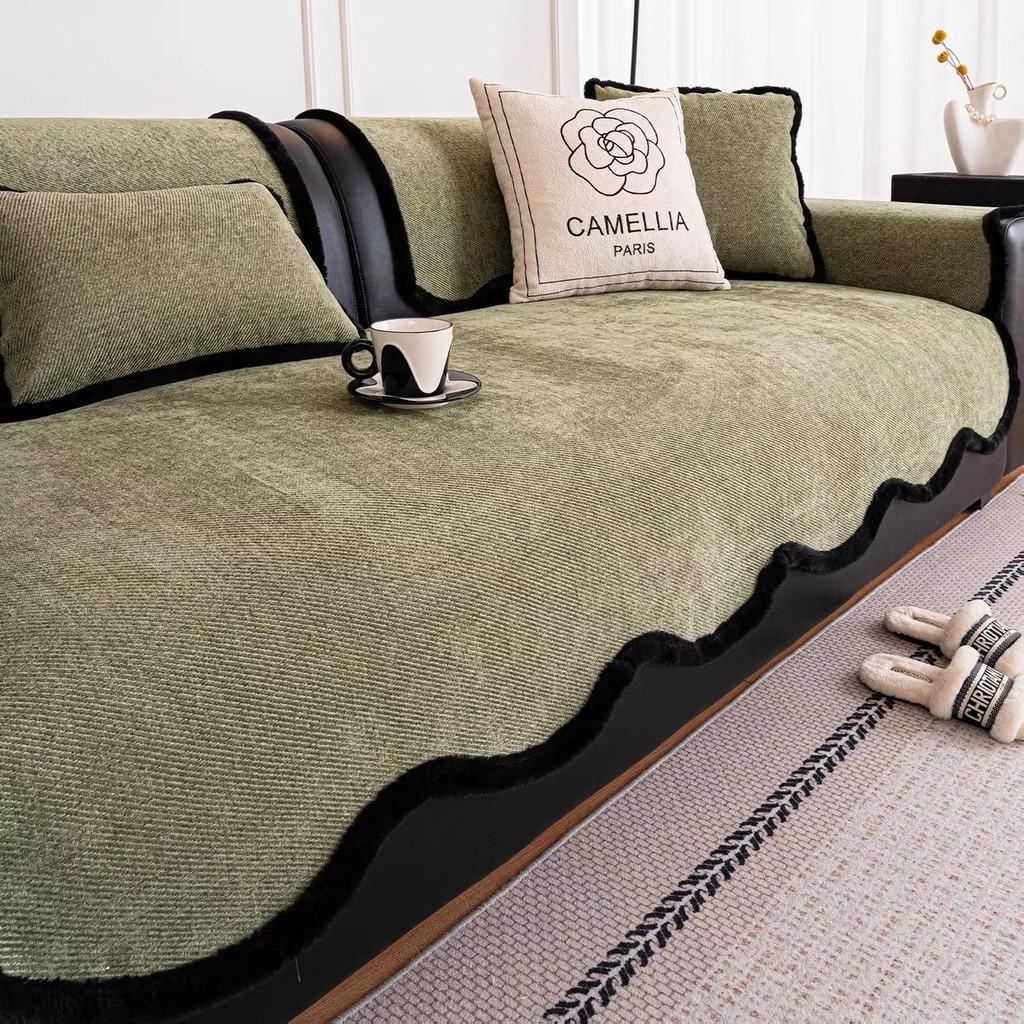 1pcs Modern Simple Irregular Sofa Cover Chenille Anti Slip and Dustproof Soft Durable Seat Cushion Home Decoration