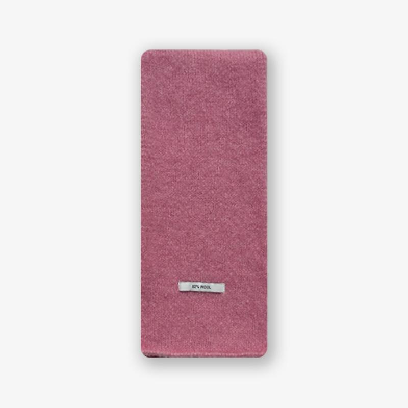 Soft Circle Solid Color Knitted Small Scarf for Women Soft Atmospheric Woolen Scarf