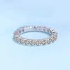 Freundin Valentinstag Weißgold Ehefrau Geburtstagsgeschenk Ringe Moissanit Diamant Platin Damen Ehering