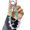Phone Case Hanging Chain Niche Flower Green Leaf Phone Chain New DIY Chain Car Key Chain Rope Bag Hanging Decoration