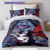 Anime Pattern Bedding Quilt Set Quilt Cover Pillowcase Home Decoration Birthday Gift (1 * Duvet Cover + 2 * Pillowcase, Without Core)