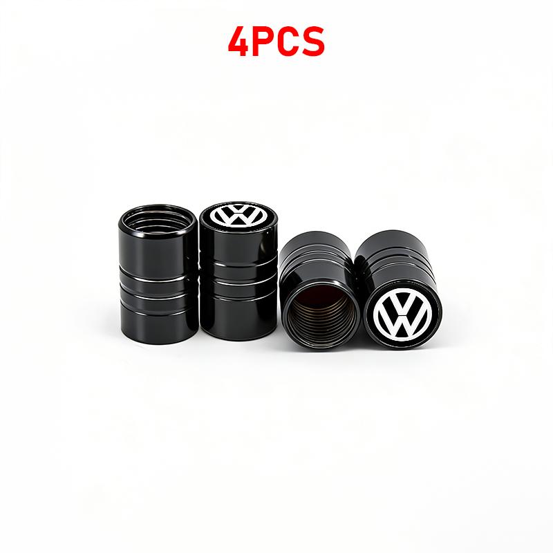 For VW Passat Touareg Magotan Golf 6 7 8 Polo Tiguan GTI Logo Car Tire Wheel Valve Caps Cover Key Chain Ring Keychain Accessory