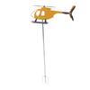 Airplane Weathervane Windmill Outdoor Wind Sculpture for Yard Garden Decoration Present for Flight Lovers Yellow