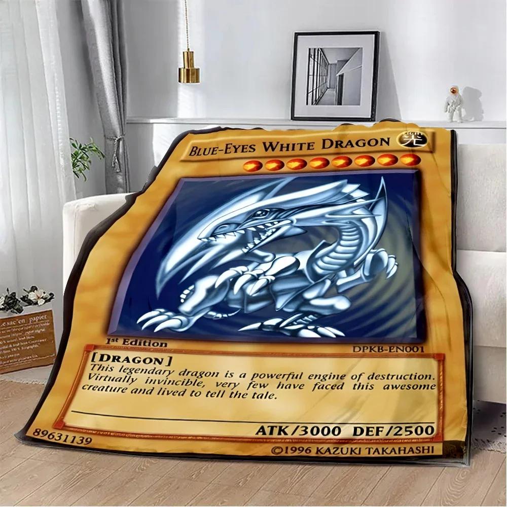 Anime YU GI OH Card Printed Blanket Picnic Blankets Warm Blanket Soft and Comfortable Blanket Home Travel Birthday Gift