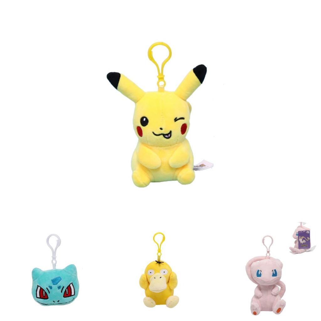 Söt Pokémon Pikachu Charmander Plyschleksaksväska Pendant nyckelring