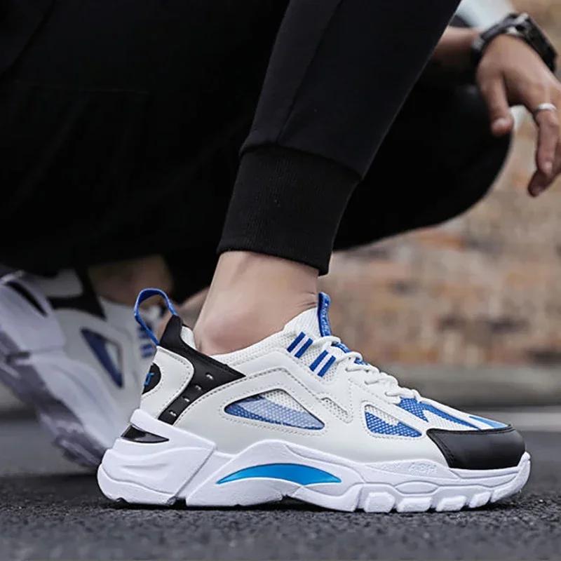 New Men Casual Sneakers Flexible Light Durable Cushion Running Shoes Spring Tenis Para Hombre Fashion Trend Male Sport Shoes