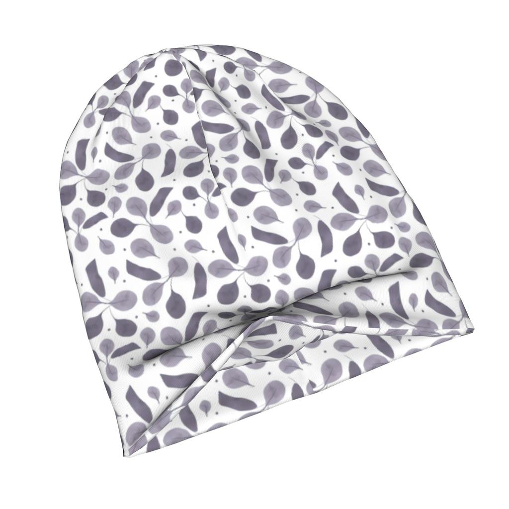 2D Flat Printing Seamless Floral Pattern with Watercolor Effect Classic Knit Hat for Adults Available In Versatile Tones Ideal for Subtle Styling Duri